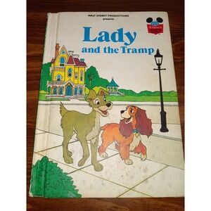 Lady and the‎ Tramp Disney hardcover 1981
